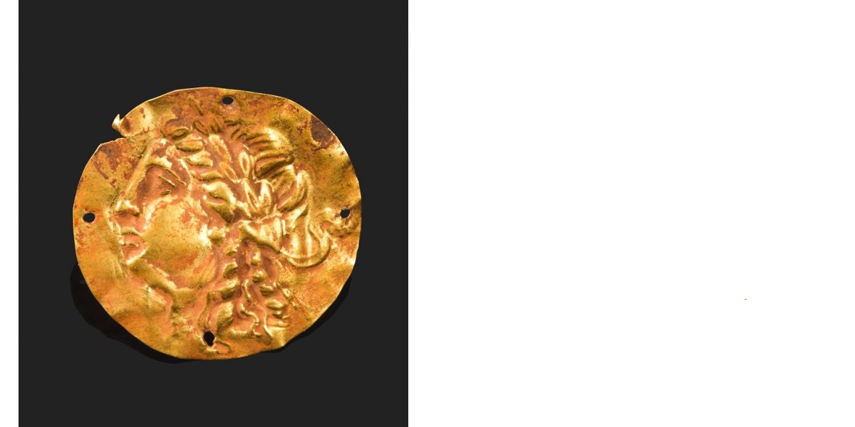 gold decoration, uncertain matrix